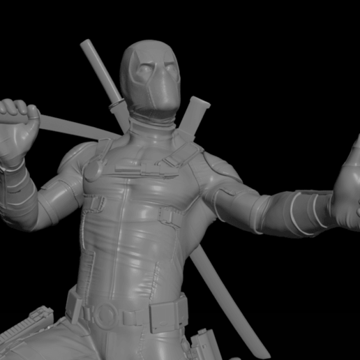 deadpool stl 3d modello di stampa art carattere la scultura hollywood film design 3D print model - Mito3D