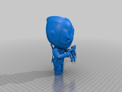 Deadpool Groot bebek insanlar 3d print model - Mito3D