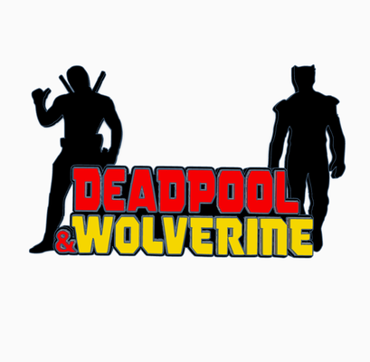 deadpool wolverine v2 silhouettes logo display by maniacmancave3d art & marvel studios x-men movie film stood plaque plate sign collection 3d print model - Mito3D