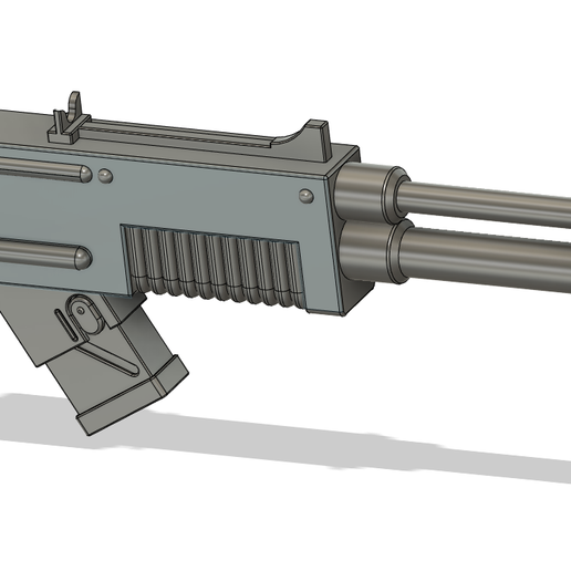 deadworld laser gun game necromunda lasgun claymore 40k warhammer 3D print model - Mito3D