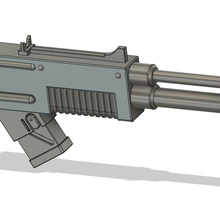 deadworld laser gun game necromunda lasgun claymore 40k warhammer 3d print model - Mito3D
