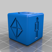 deadzone command dice - remixed edges mantic games toy 3d print model - Mito3D