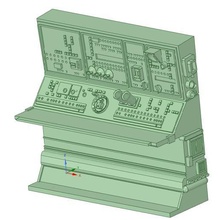 diagostini milenio halcón navegación consola modelo salón detalles lukez 3d print model - Mito3D