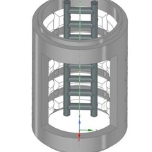 diagostini milenio halcón torretas túnel reemplazo modelo lukez 3d print model - Mito3D