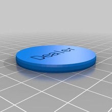 dealer poker chip customized 3d print model - Mito3D