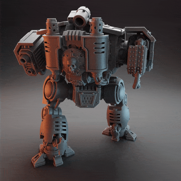 death afar thicc boi redemption 10th edition dreadnought twin lascannon missile launcher redemptor war hammer 40 k 42k space marine spacemarine spacemarines brutalis redmptor 3D print model - Mito3D