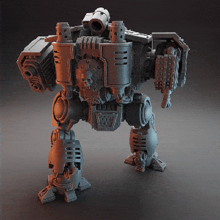 death afar thicc boi redemption 10th edition dreadnought twin lascannon missile launcher redemptor war hammer 40 k 42k space marine spacemarine spacemarines brutalis redmptor 3d print model - Mito3D