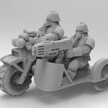 a morte do corpo de bicicleta sidecar jogo brinquedo warhammer krieg korps guarda imperial gaslands 40k 3d print model - Mito3D