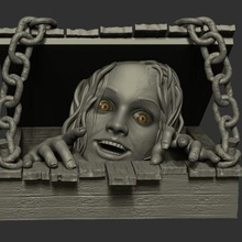 muerte diablo Víspera Santos 3d impresión ender zbrush pixológico terror horror cinematográfico cine demonio 3d print model - Mito3D