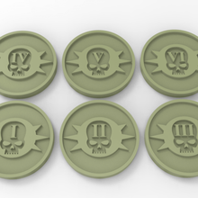 death guard objective markers game 30k 40k chaos csm horus marines space warhammer toy accessories 3d print model - Mito3D