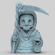 Morte Halloween 3d Stampa modello statua scultura mistero orrore miscellanea gratuito cnc falce figurina miniature figurine stampabile zucca prescolare 3d print model - Mito3D