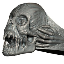 death jewelry skull 3d print model - Mito3D