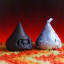 la muerte besos conjunto de 6 varios el tratamiento truco beso los dulces halloween 3d print model - Mito3D