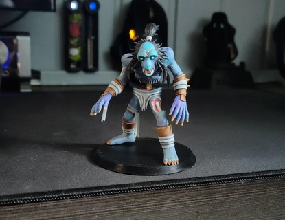 Tod Ritter Ghul Welt Warcraft Todesritter Beeindruckend Ventilator Kunst Miniatur Zahl Rollenspiel Monster 3d print model - Mito3D