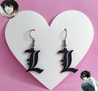 death note earrings anime 3d print model - Mito3D