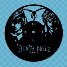 death note watch home clock wallclock house time wall anime kira light yagami l 3d print model - Mito3D