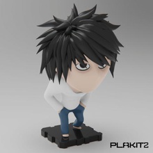 la nota de muerte juego toymaker plakit purakito los juguetes figuras acción figuritas las miniaturas plakit2 kawaii chibi el anime manga 3d print model - Mito3D