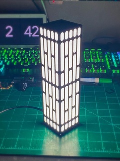 muerte estrella pared panel lámpara 3d print model - Mito3D