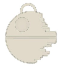 death star wars keychain fashion key ring 3d print model - Mito3D