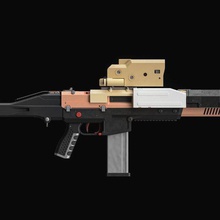 a morte de arrojamentos rifle arte encalhe 3d print model - Mito3D