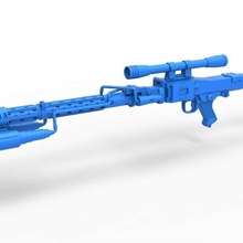 ölüm asker Lazer tüfek dlt 19d ölçek 1 6 star savaşlar blasterrifle askeri dlt19d Yıldız Savaşları silah bilimkurgu ölçekli oyuncak Yazdır yazdırılabilir 3d print model - Mito3D