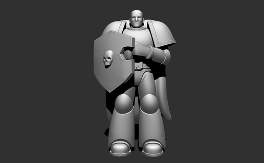 death watch statue Game highpoly deathwatch game 3d print model - Mito3D