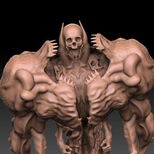 deathlord lovecraftian horror monster game dnd monster lovecraft lovecraftian tentacle skull enemy dungeonsanddragons dungeons dragons arm arms teeth demon tabletop character 3d print model - Mito3D