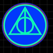 deathly hallows harry potter cookie cutter home cookies toy 3d print model - Mito3D