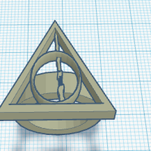 deathly hallows ring 3d print model - Mito3D