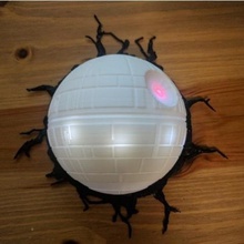 deathstar lamp home wall mount openscad 3d print model - Mito3D