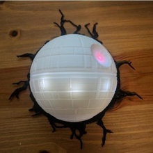 deathstar de la lampe maison support mural openscad 3d print model - Mito3D