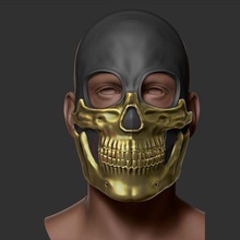 deathstranding mask - 3d print model art 3d print model - Mito3D