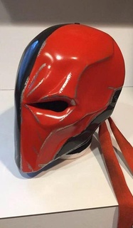 deathstroke helmet scar stl print 3d dceu cosplay batman antagonist armour party ninja katana 3d print model - Mito3D