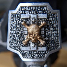 vigília morte redentor Pauldron jogos 40k martelo guerra encouraçado ombro espaço fuzileiros navais 3d print model - Mito3D