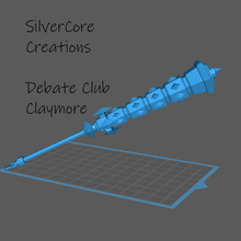 debate club weapon genshin impact game claymore sword cosplay 3d print model - Mito3D