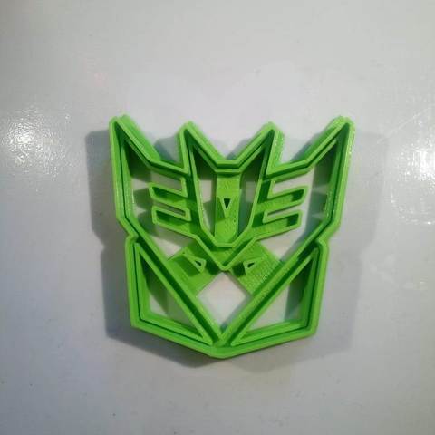 decepticons logo cookies cutter home disappointments transformers 3D print model - Mito3D