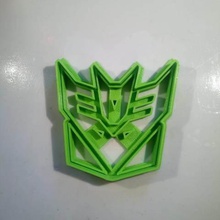 decepticons logo cookies cutter home disappointments transformers 3d print model - Mito3D