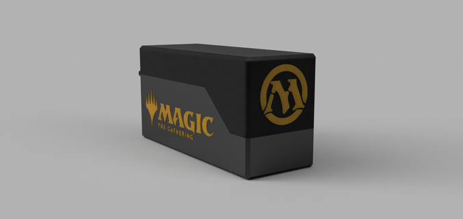 plate forme boîte magie rassemblement Jeu deckbox ordre 3d print model - Mito3D