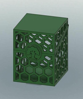 plate forme boîte mtg commandant 3d print model - Mito3D