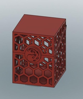 plate forme boîte mtg commandant 3d print model - Mito3D