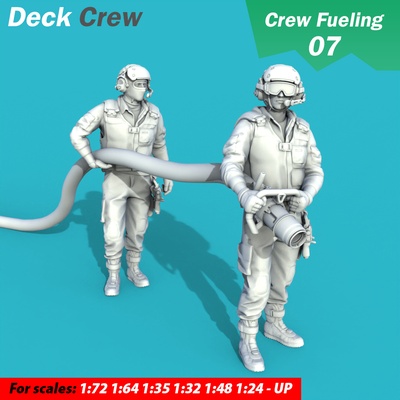 deck crew game miniature miniatures body character aircraft printable human posing figure lifeboat marine man 1-72 1-64 1-48 1-35 1-32 1-24 3d print model - Mito3D