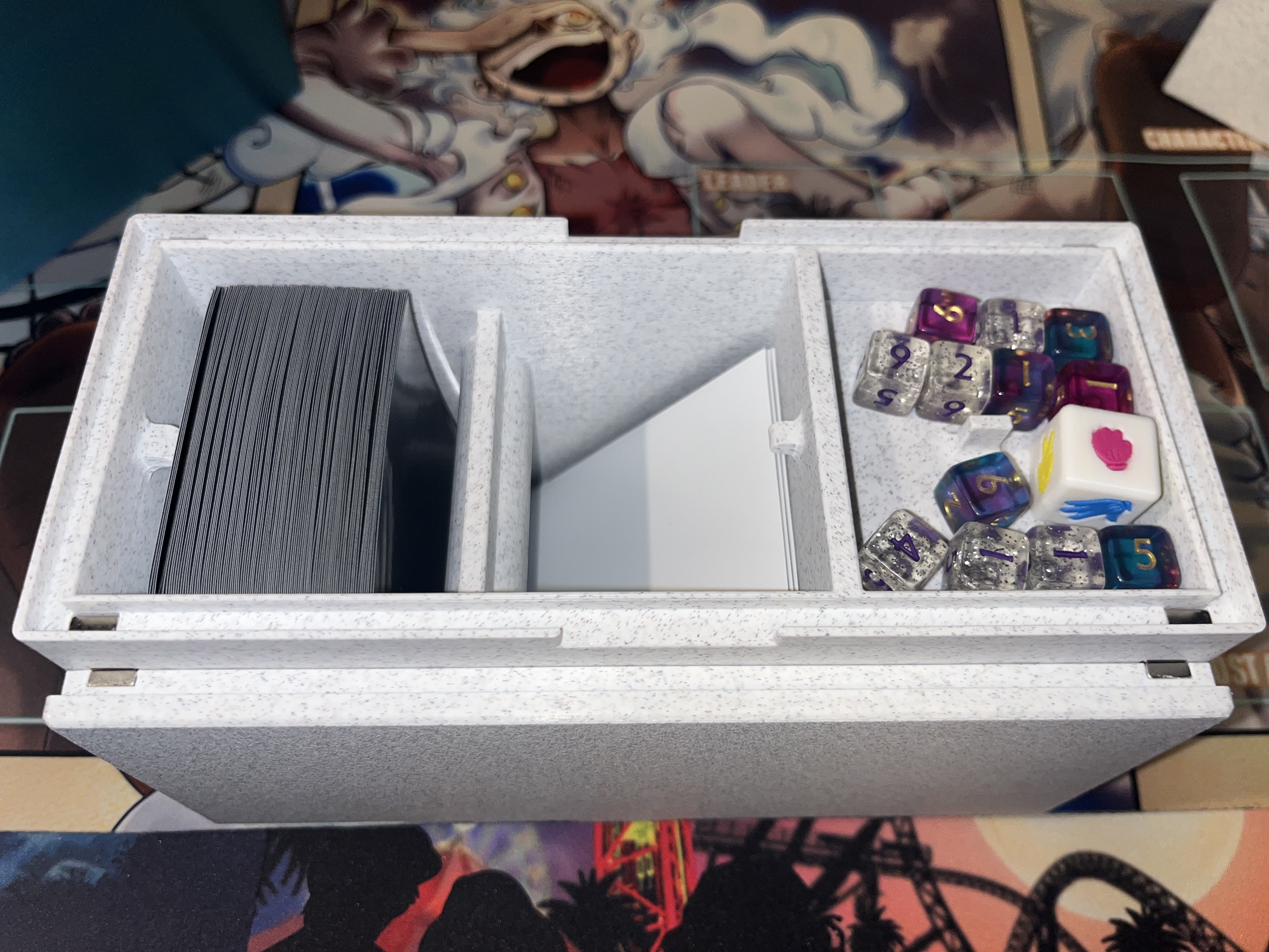 deckbox - deck saver pro in one game tcg gro e lorcana disney magic yu-gi-og digimon pokemon p kemon piece 3D print model - Mito3D