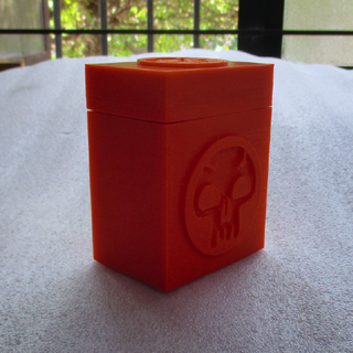 deckbox v1 colores mana magia reunión mtg cubierta caja porta mazo letras tcg protector astuto personal mantenimiento 3d print model - Mito3D