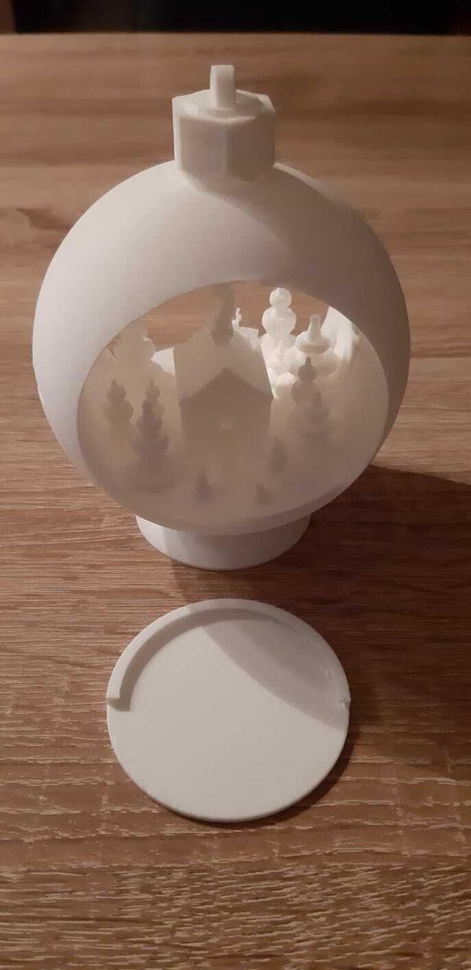 Deckel weihnachtskugel verschiedene 3D print model - Mito3D