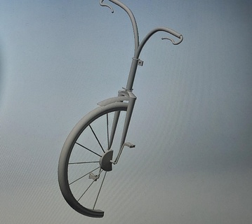 deko bisiklet dekorasyon duvar 3d print model - Mito3D
