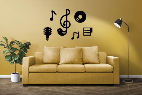 déco maison musical mur image art table décoration musique Robert belle Danse dj style 3d print model - Mito3D