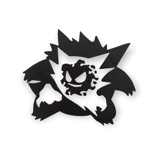 deco pokemon - gastly gengar haunter art anime ghostly ghost 3D print model - Mito3D