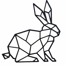 deco rabbit art wall animal 3d print model - Mito3D