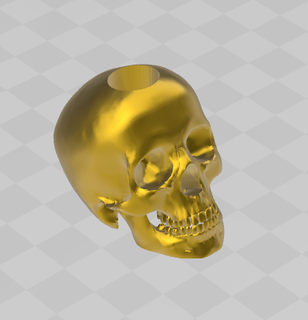 deco cannuccia squillare Halloween cranio zucca festa Jack skellington bicchiere 3d print model - Mito3D