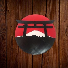 déco torii Japonais cambre art mur tours Japon 3d print model - Mito3D